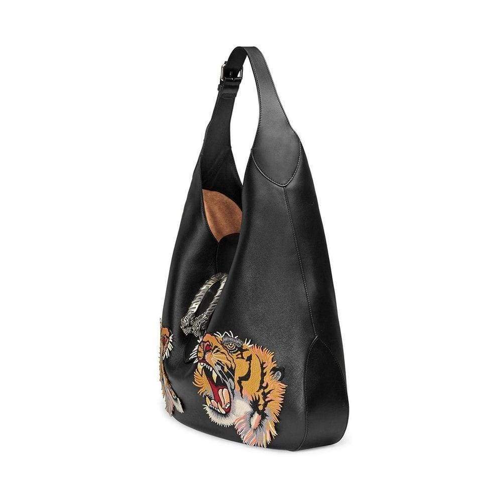 Dionysus Embroidered Maxi Leather Hobo Bag