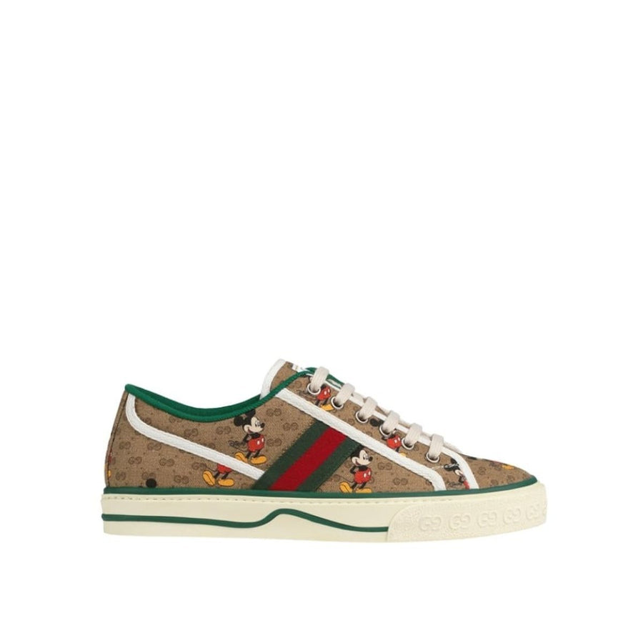 Gucci-Disney Brown Tennis 1977 Sneakers - Runway Catalog