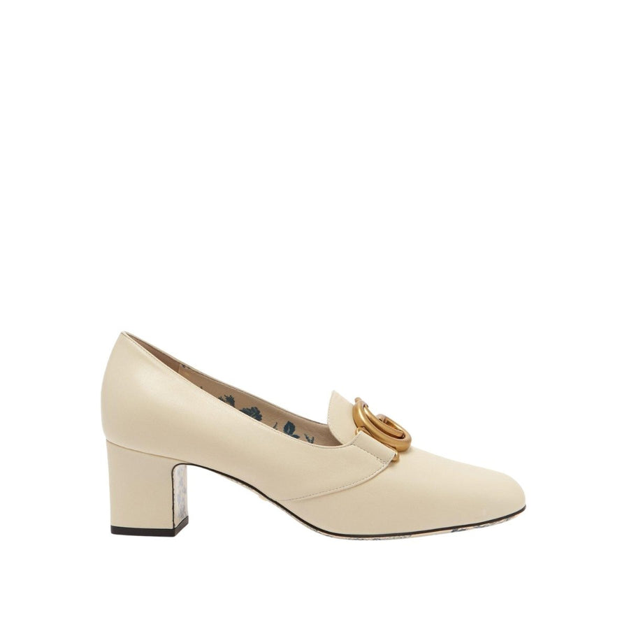 Gucci-Double G Leather Mid-heel Pump - Runway Catalog