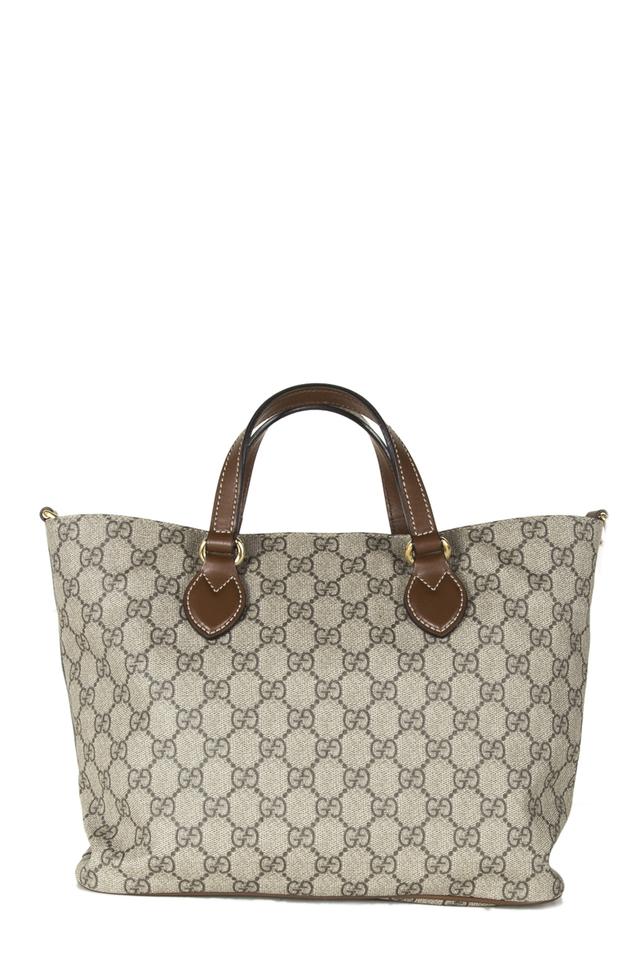 G*G Eden Small Gg Supreme Signature Monogram Tote Brown Shoulder Bag