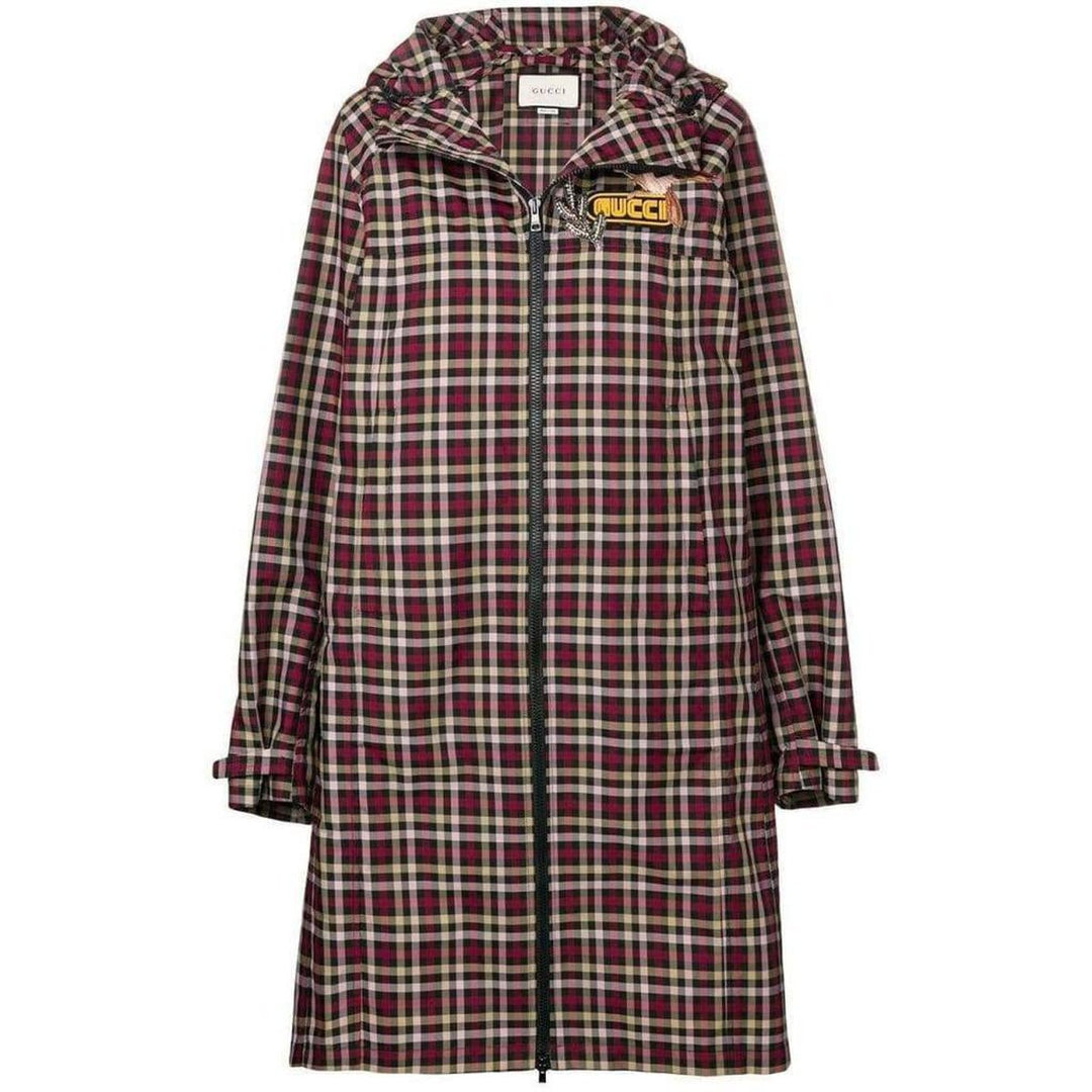 Gucci-Embellished Plaid Coat - Runway Catalog