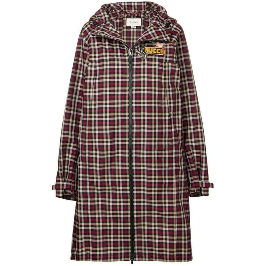 Gucci-Embellished Plaid Coat - Runway Catalog
