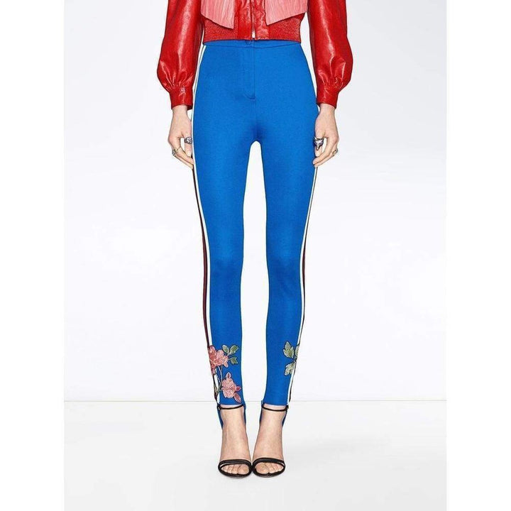 Embroidered Jersey Stirrup Legging