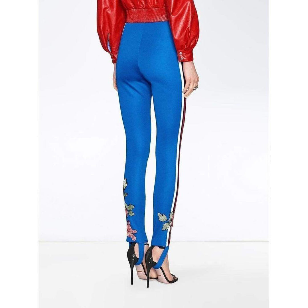 Embroidered Jersey Stirrup Legging