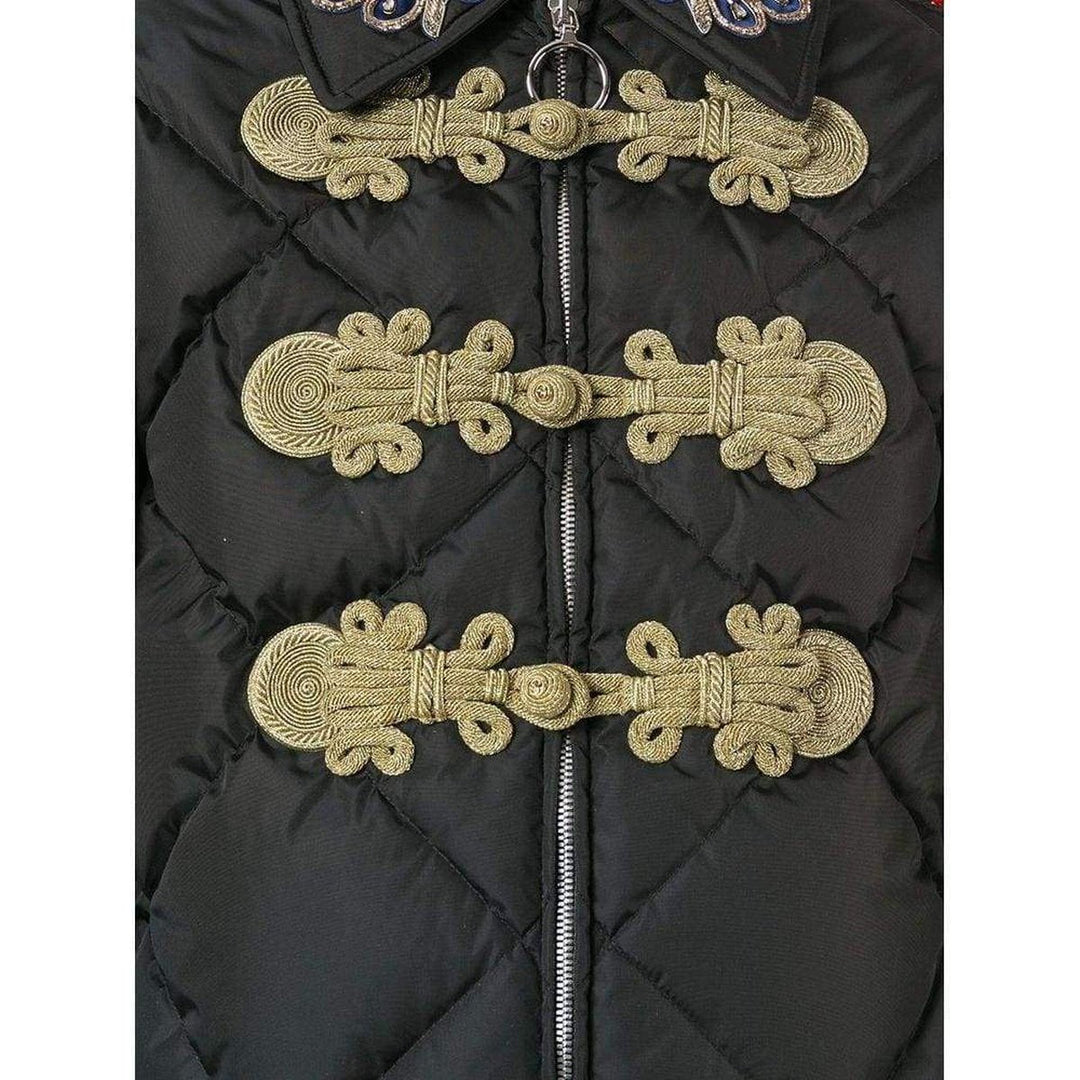 Embroidered Quilted Bomber Jacket