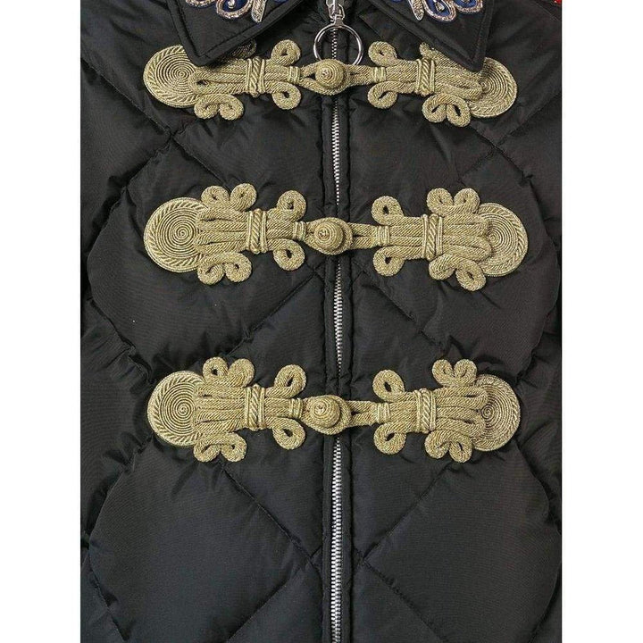 Embroidered Quilted Bomber Jacket