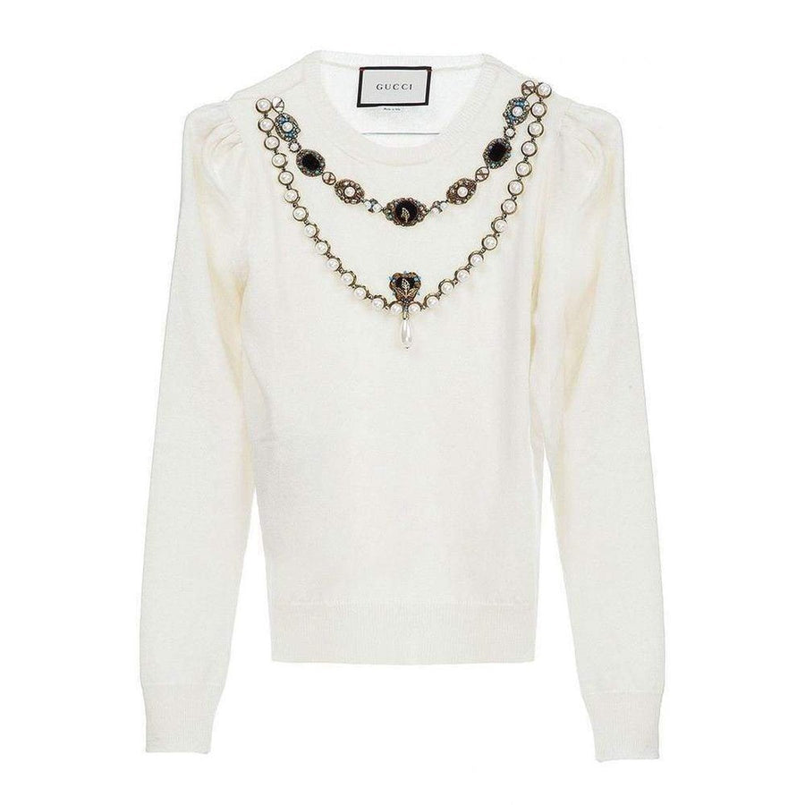 Gucci-Embroidered Wool Sweater - Runway Catalog