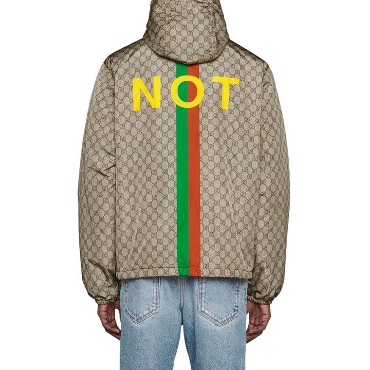 Fake-Not Print Nylon Jacket