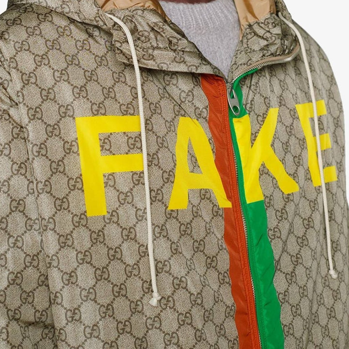 Fake-Not Print Nylon Jacket