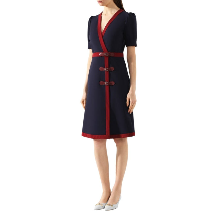 Fitted Navy Blue Dress