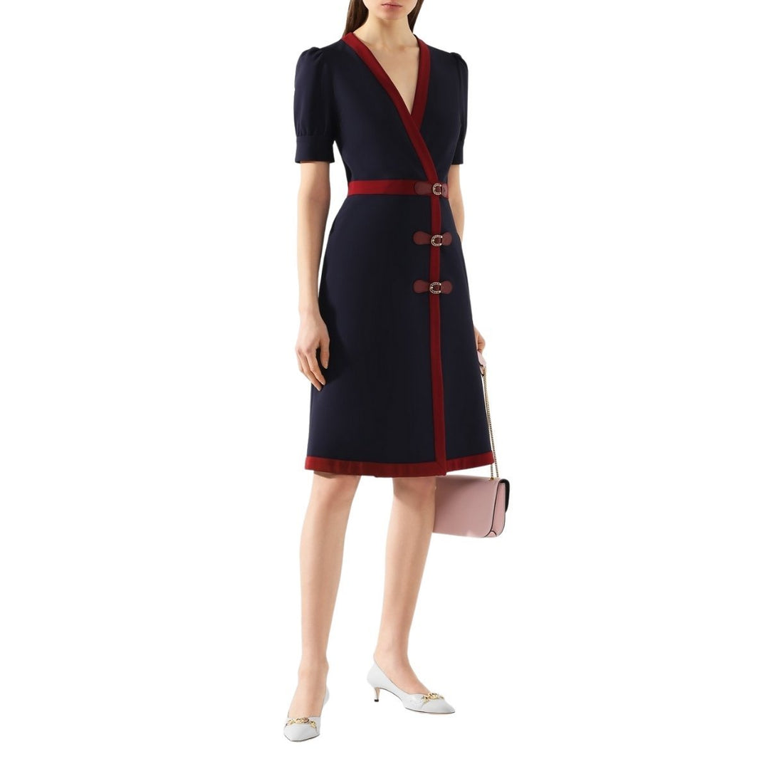 Fitted Navy Blue Dress