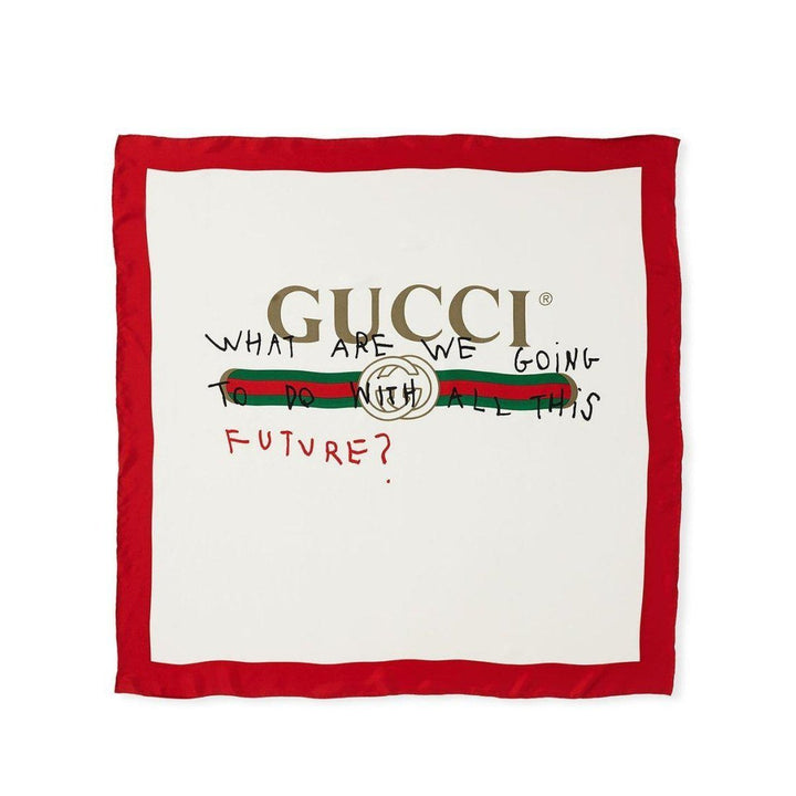 Gucci-Future Foulard Silk Scarf - Runway Catalog