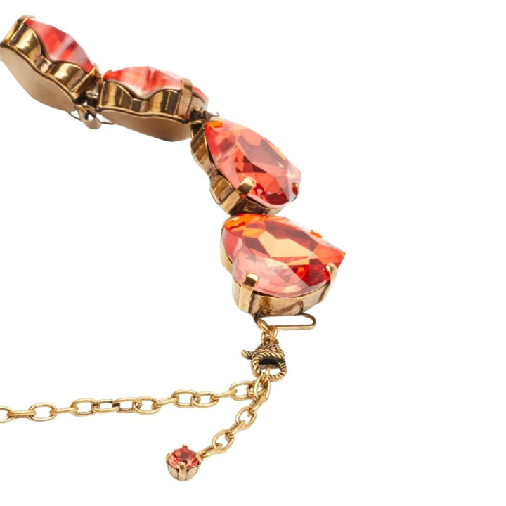 GG And Heart Crystal-Embellished Choker