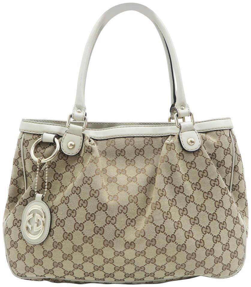 G*G GG Bag Supreme Brown Canvas Tote