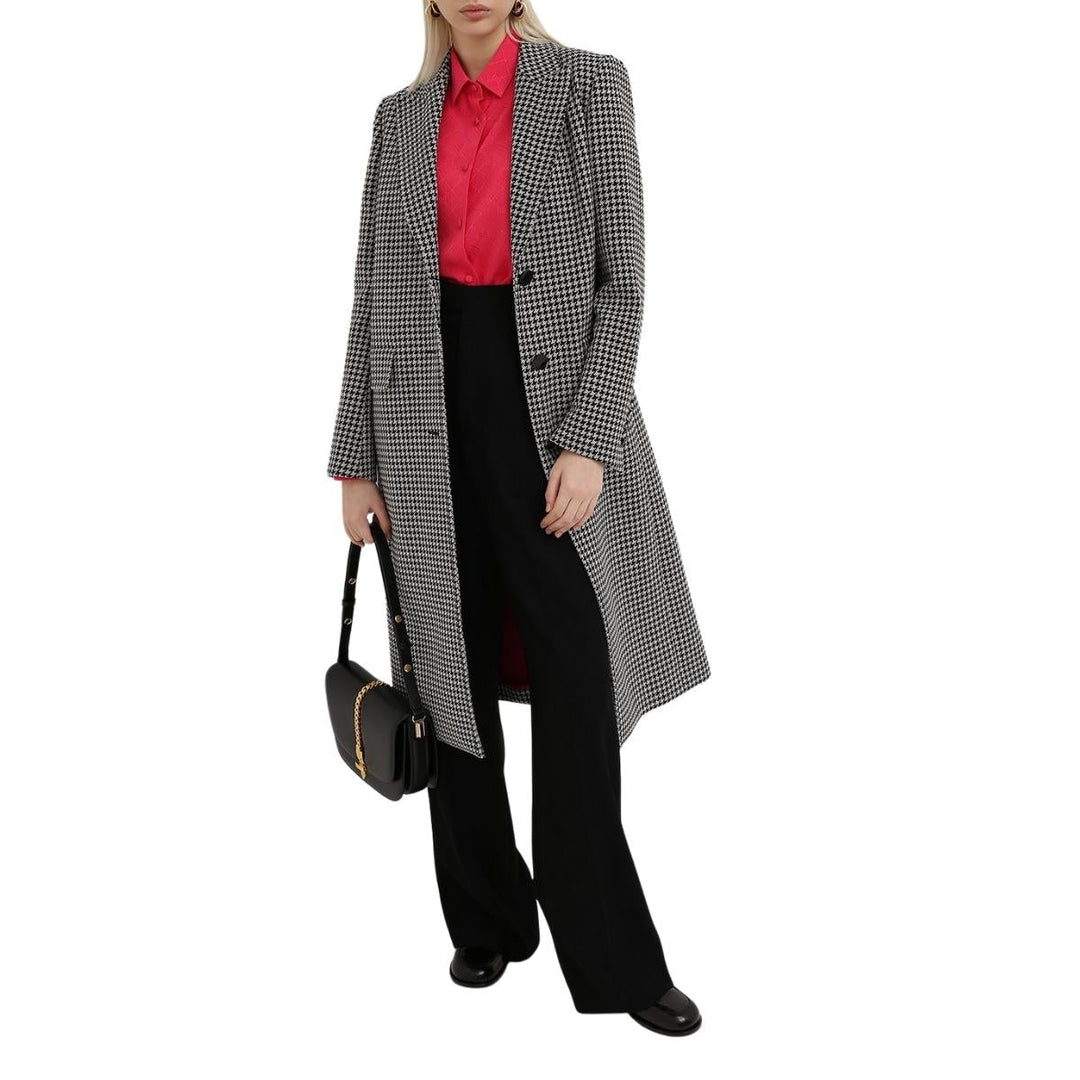 GG Check Silk Crêpe Jacquard Silk Shirt