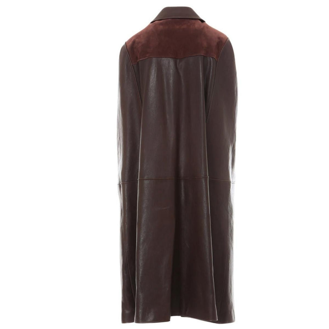 GG-logo Leather And Suede Cape