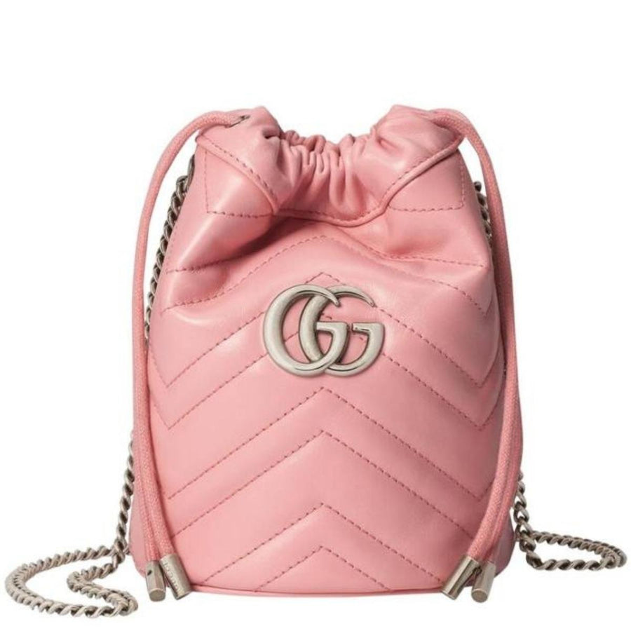 Gucci-GG Marmont Mini Bucket Bag - Runway Catalog