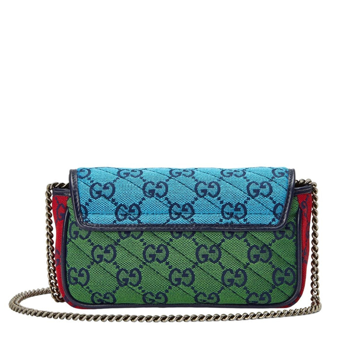 GG Marmont Multicolour Super Mini Bag