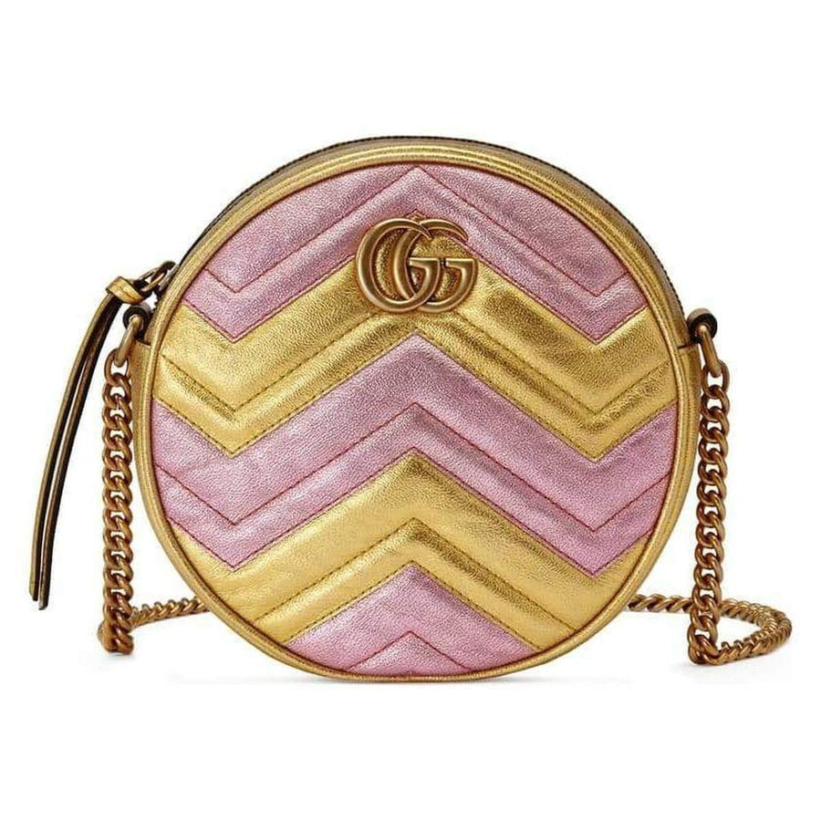Gucci-GG Marmont Round Shoulder Bag - Runway Catalog