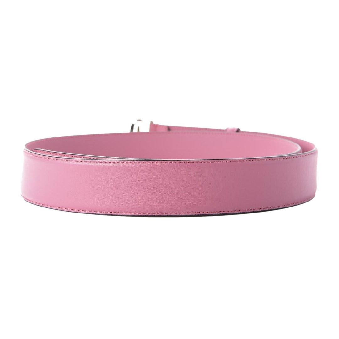 Gucci Glossy Pink Leather Interlocking GG Buckle 90/36 Belt 546386