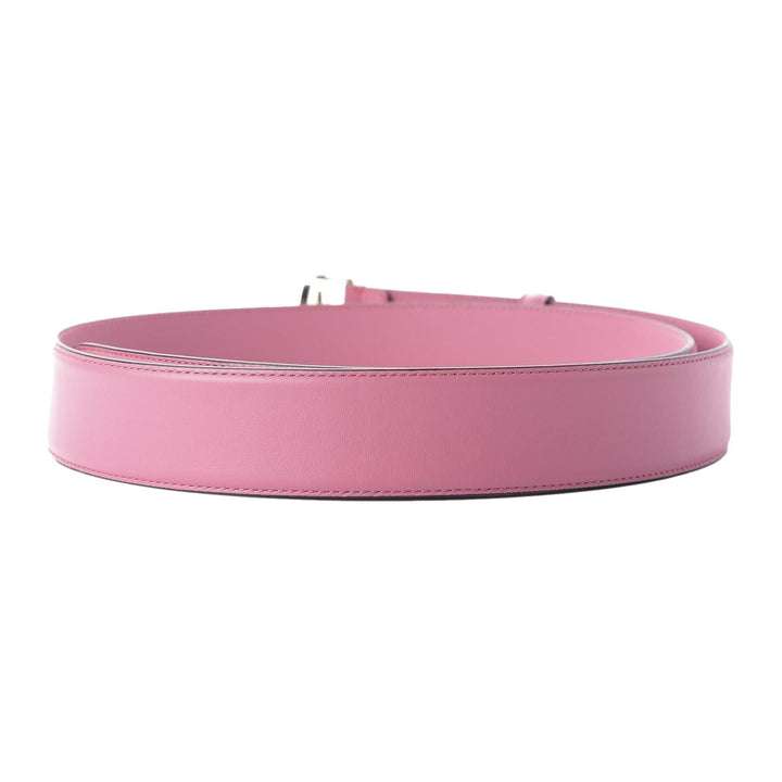 Gucci Glossy Pink Leather Interlocking GG Buckle 90/36 Belt 546386