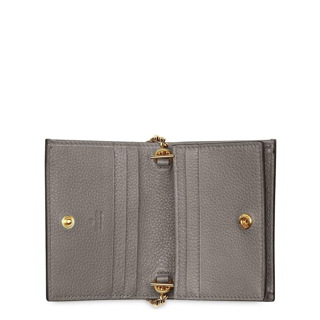 Gray Zumi Grainy Card Case Wallet