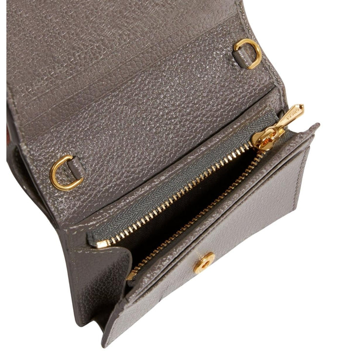 Gray Zumi Grainy Card Case Wallet