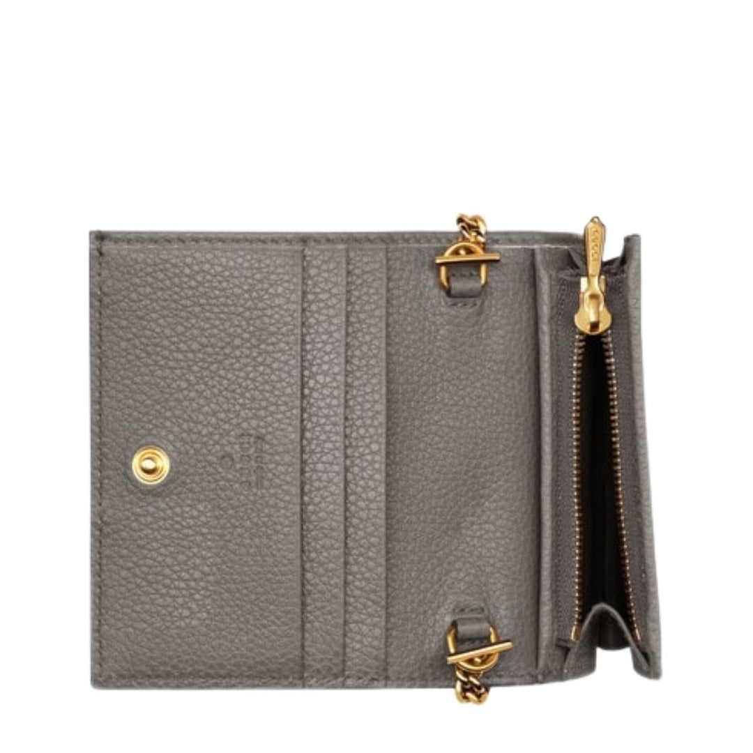 Gray Zumi Grainy Card Case Wallet