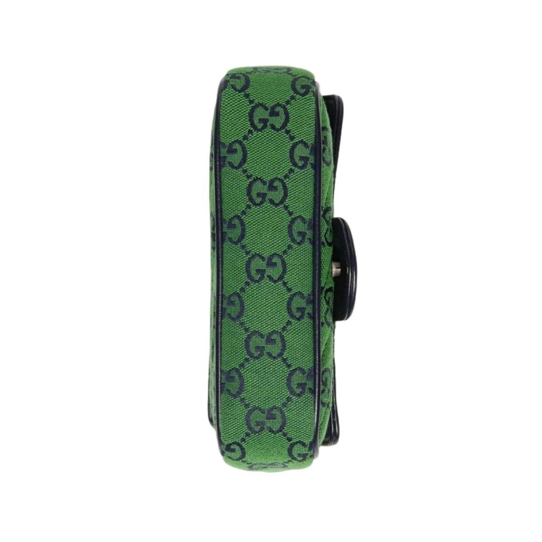 Green GG Marmont Multicolour Super Mini Bag