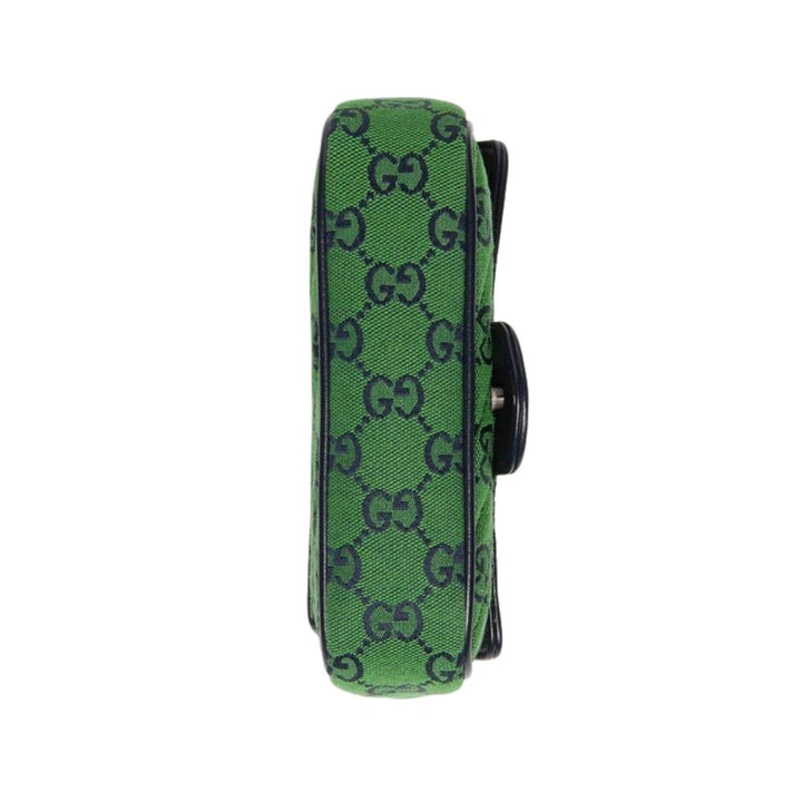 Green GG Marmont Multicolour Super Mini Bag