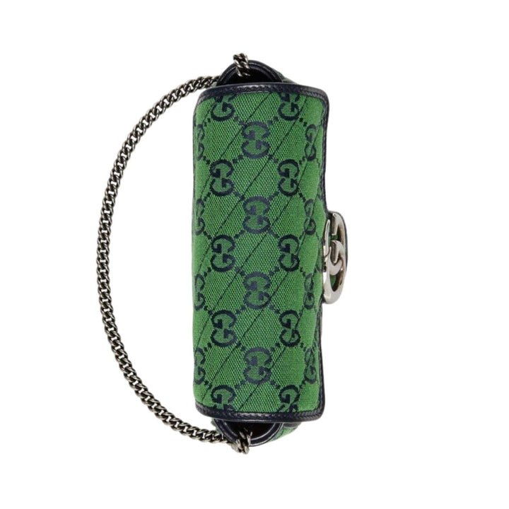 Green GG Marmont Multicolour Super Mini Bag