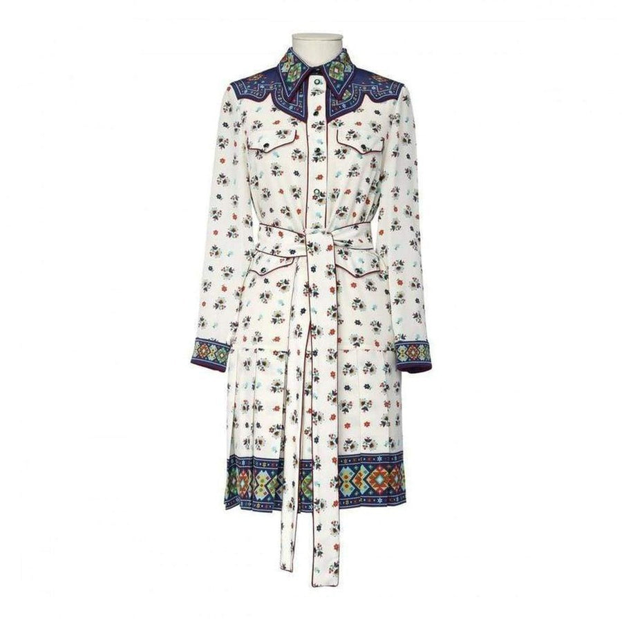 Gucci-Gypsy Print Silk Cocktail Dress - Runway Catalog