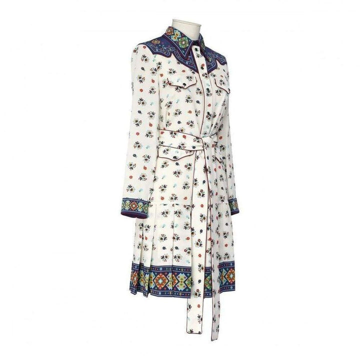 Gypsy Print Silk Cocktail Dress