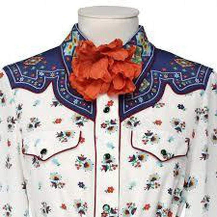 Gypsy Print Silk Cocktail Dress