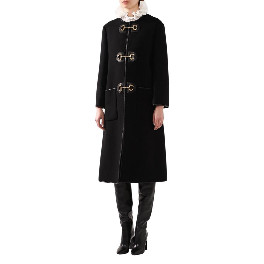Horsebit Toggle Wool Military Coat