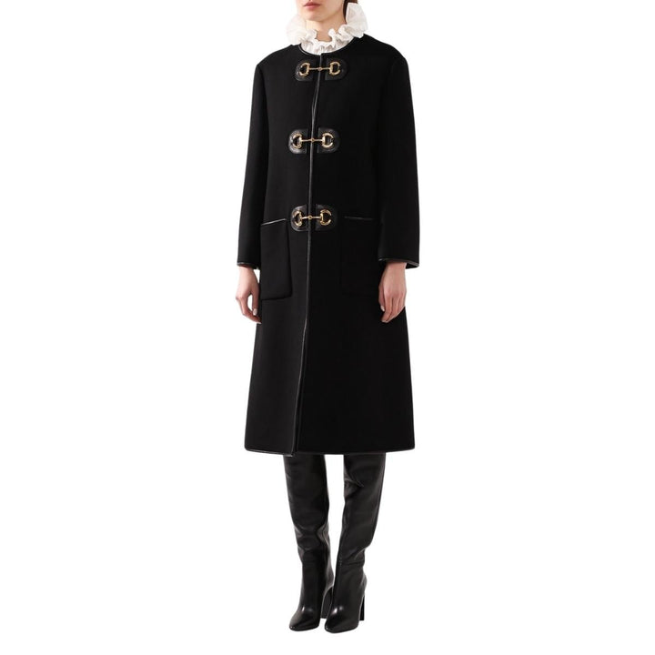 Horsebit Toggle Wool Military Coat
