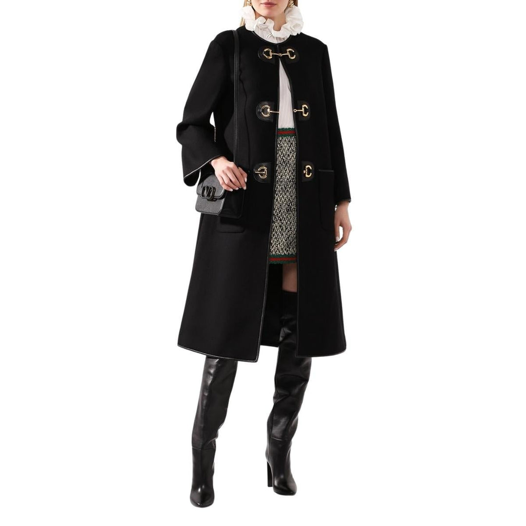 Horsebit Toggle Wool Military Coat