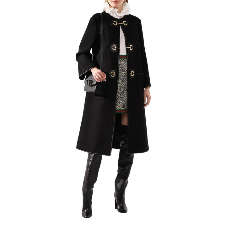 Horsebit Toggle Wool Military Coat