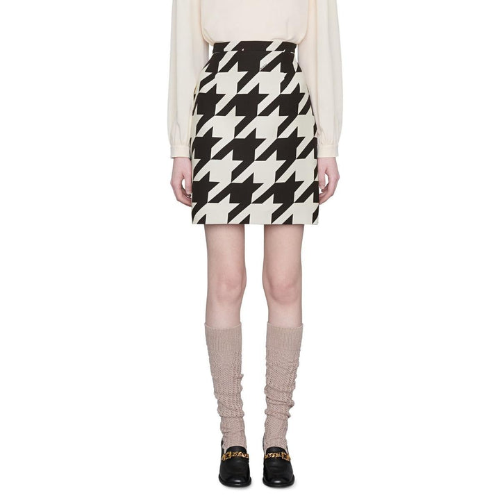 Houndstooth Mini Skirt