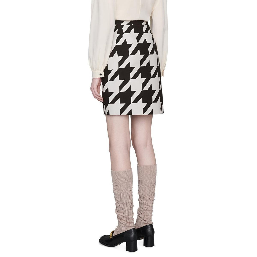 Houndstooth Mini Skirt
