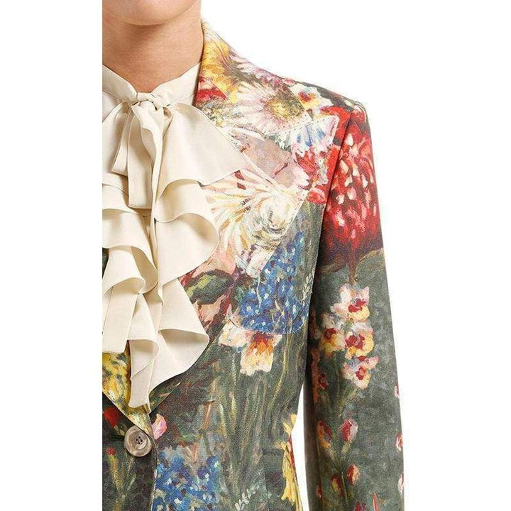 Impressionist Garden Wool Mohair Jacket