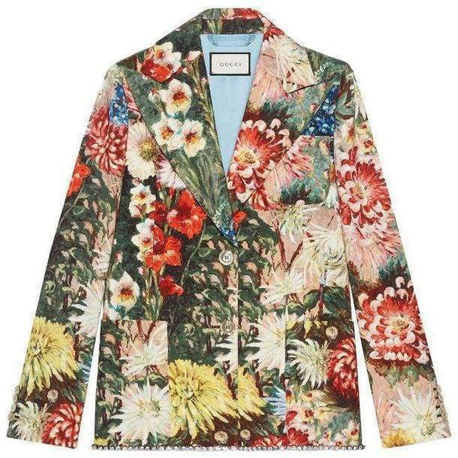 Gucci-Impressionist Garden Wool Mohair Jacket - Runway Catalog