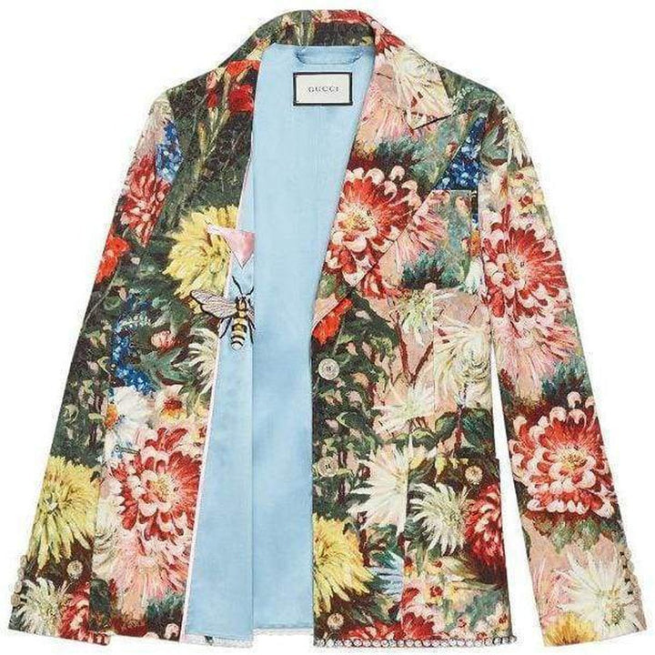 Impressionist Garden Wool Mohair Jacket