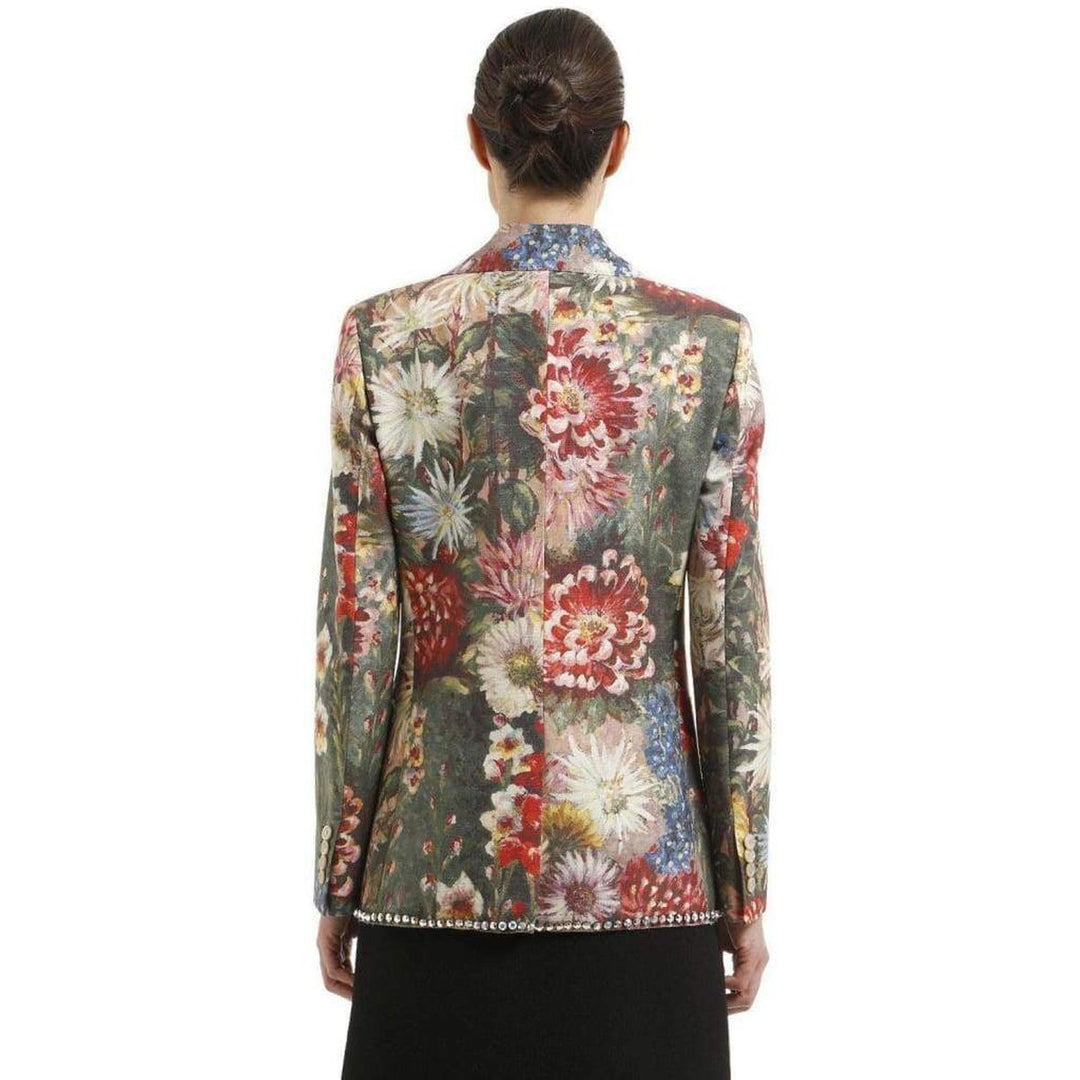 Impressionist Garden Wool Mohair Jacket