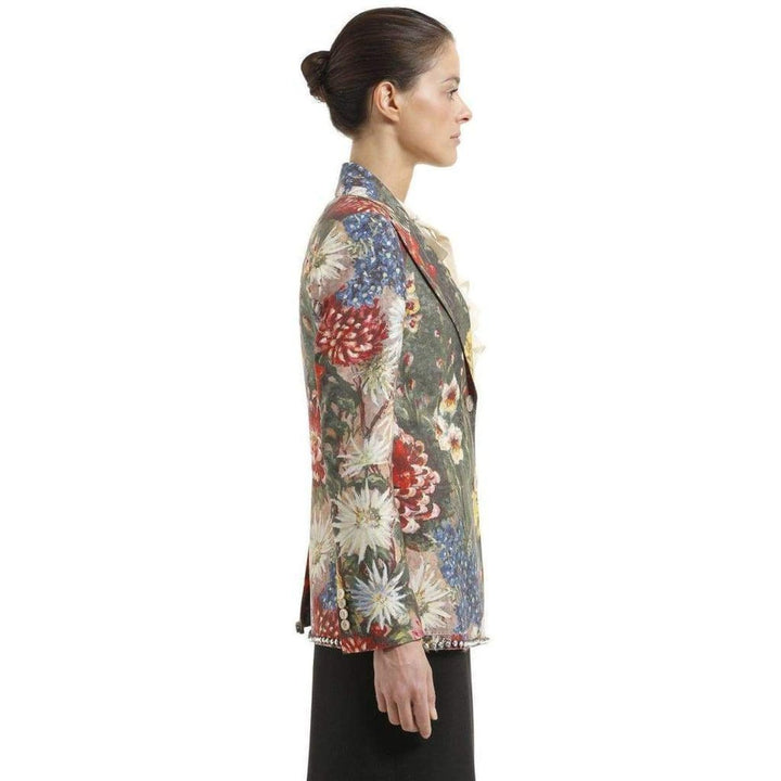 Impressionist Garden Wool Mohair Jacket