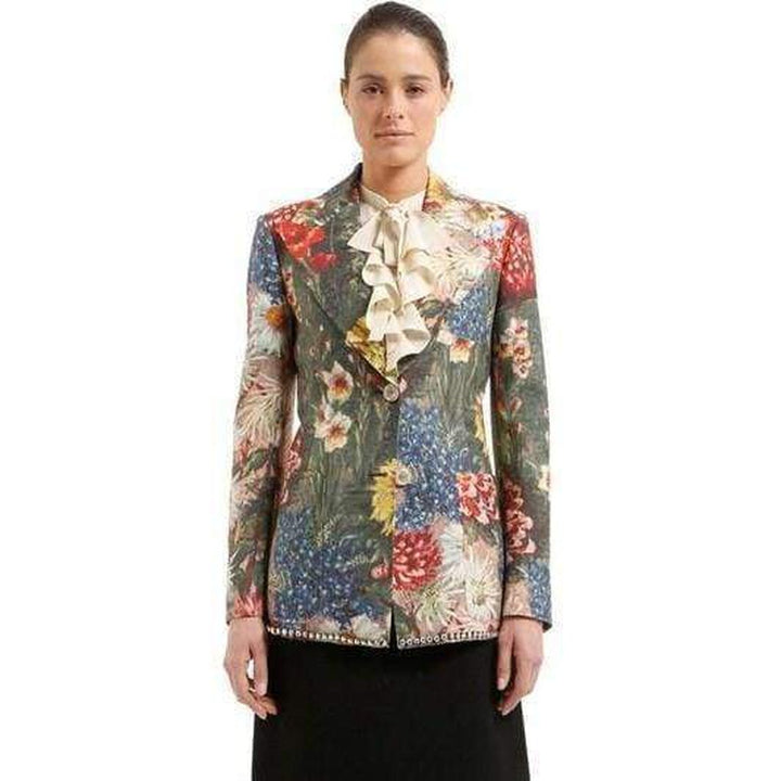 Impressionist Garden Wool Mohair Jacket