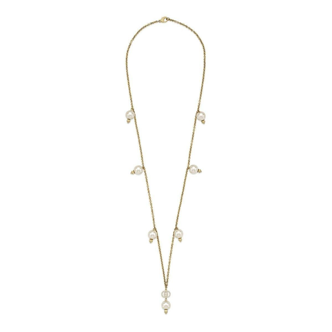 Gucci-Interlocking G Pearls Pendant Necklace - Runway Catalog