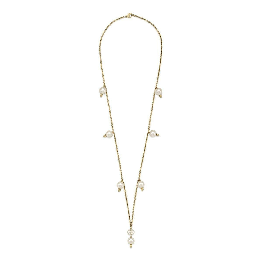 Gucci-Interlocking G Pearls Pendant Necklace - Runway Catalog