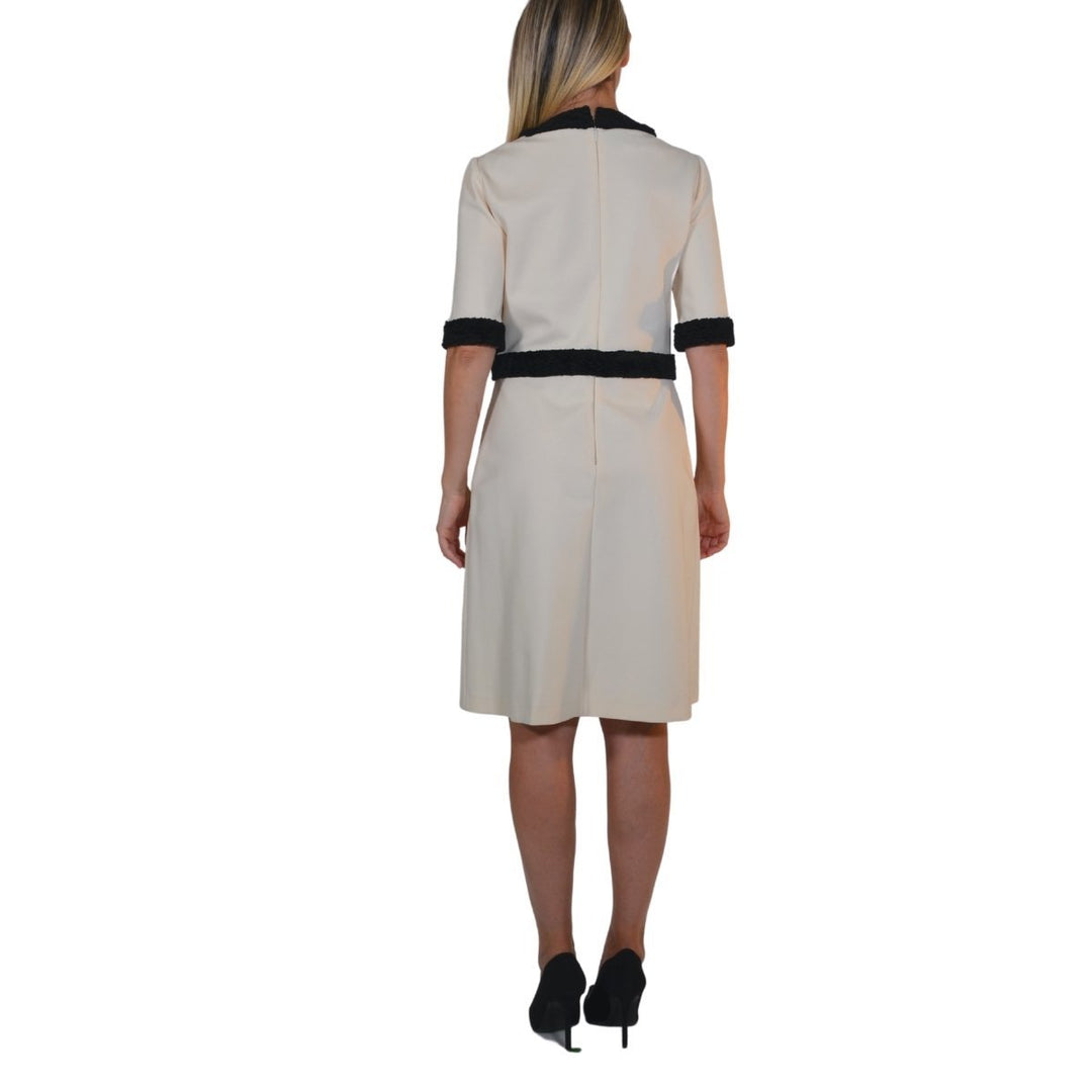 Jersey Tiger-Head Button Dress