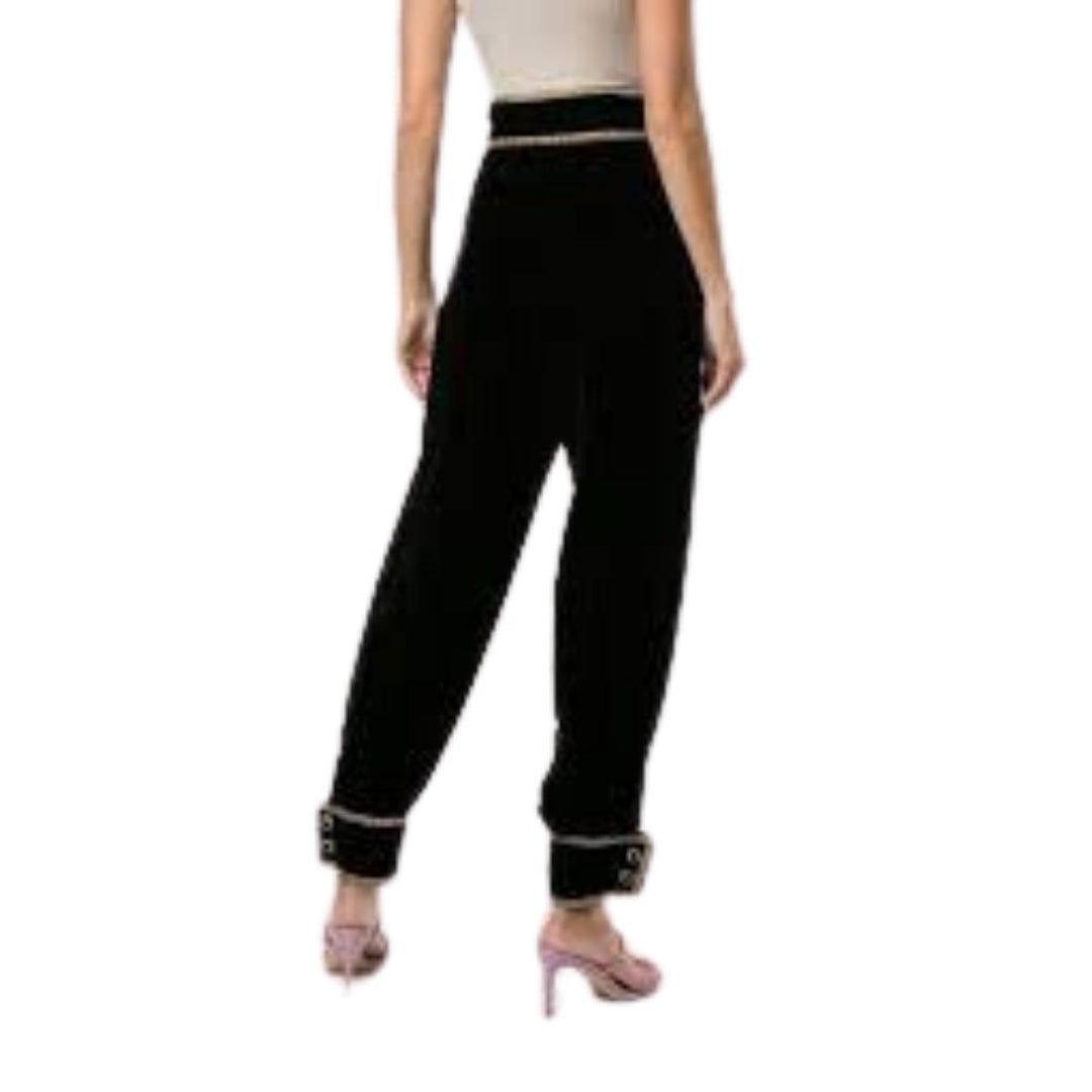 Jewel-embellished Cotton Trousers